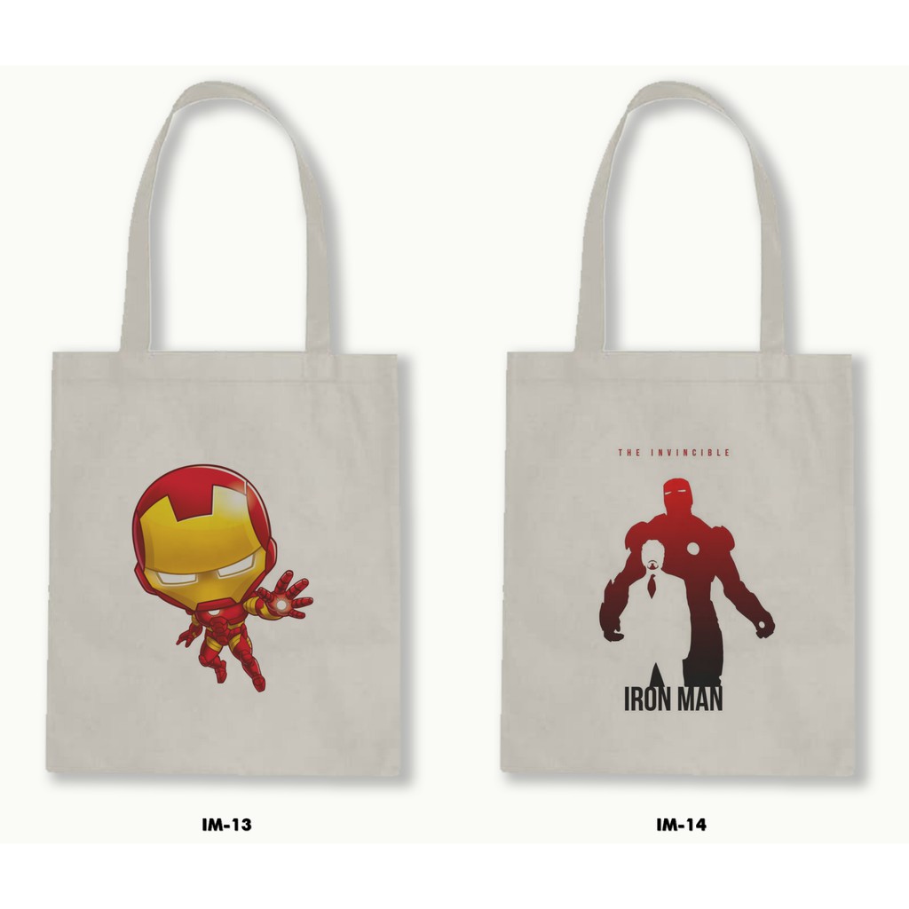 TOTE BAG BLACU - IRON MAN .01