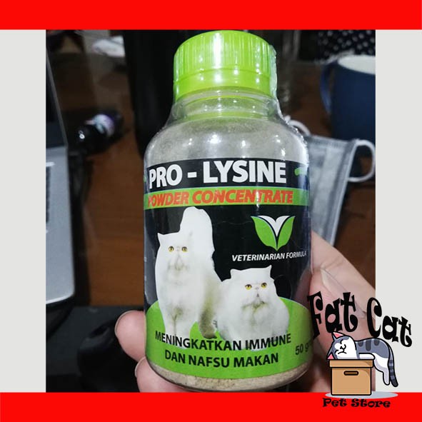 Vitamin Kucing Pro Lysine Murni 50gr Untuk Imunitas Dan Nafsu Makan