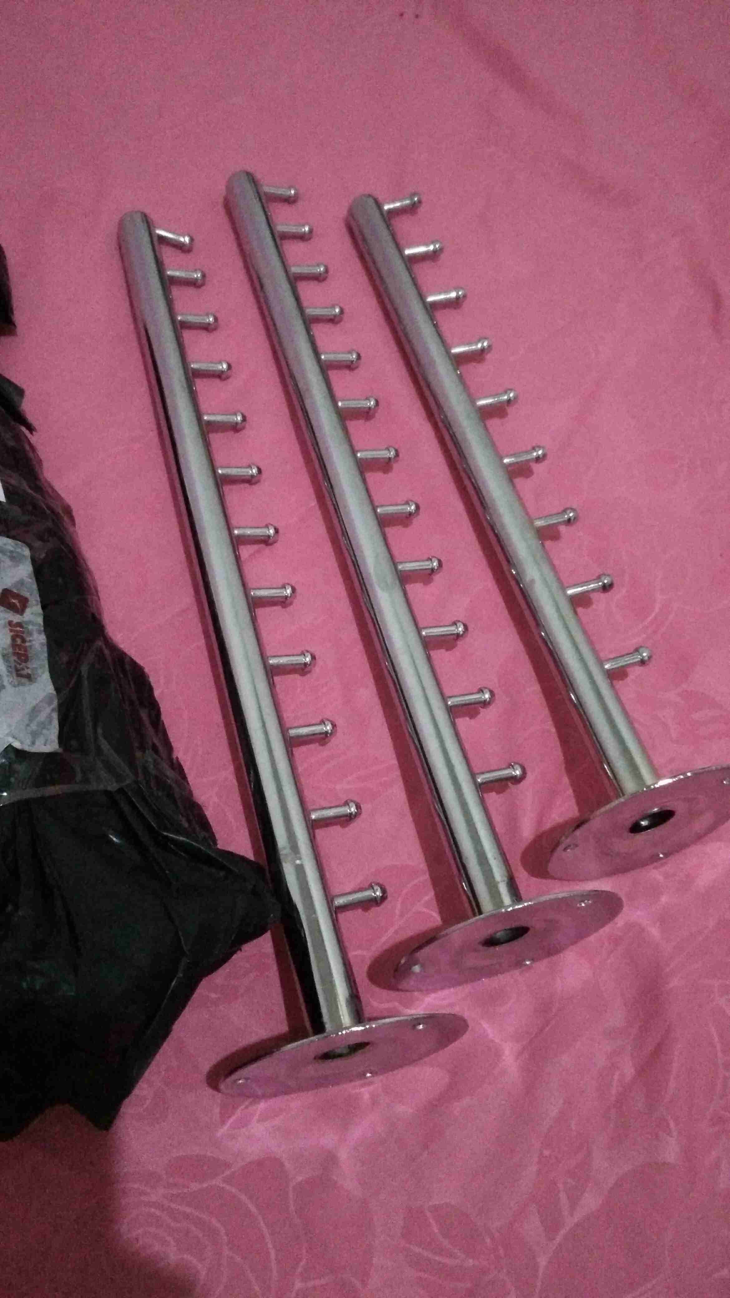 Suling Tembok Lurus 9 Paku / Gantungan Baju Suling Tembok Lurus 9 Paku