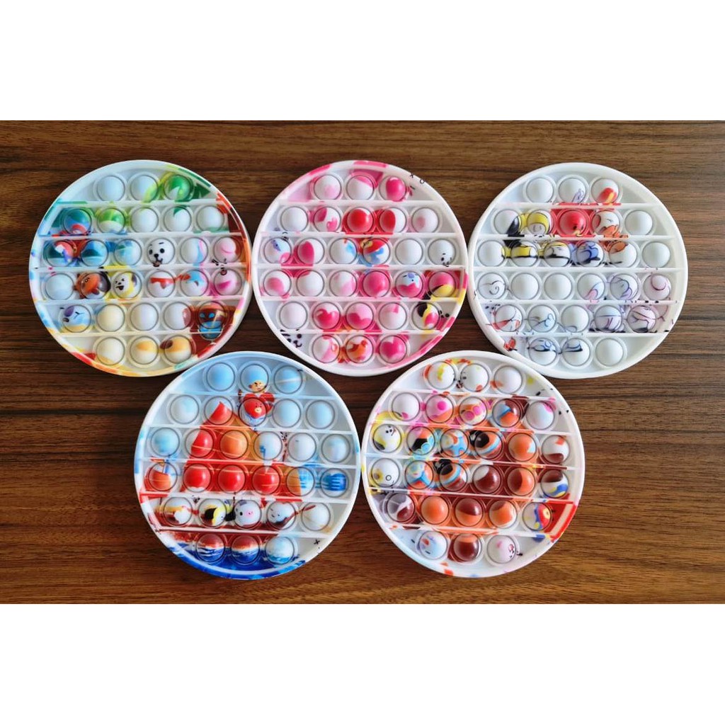 Pop It Fidged Toys Mainan TikTok Push Pop-Circle BTS