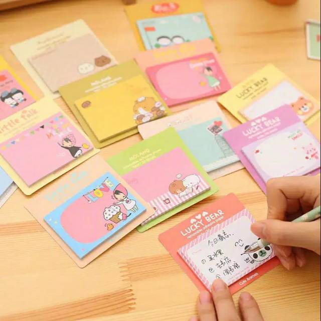 

Pembatas/ Memo Kertas Karakter, Sticky Notes