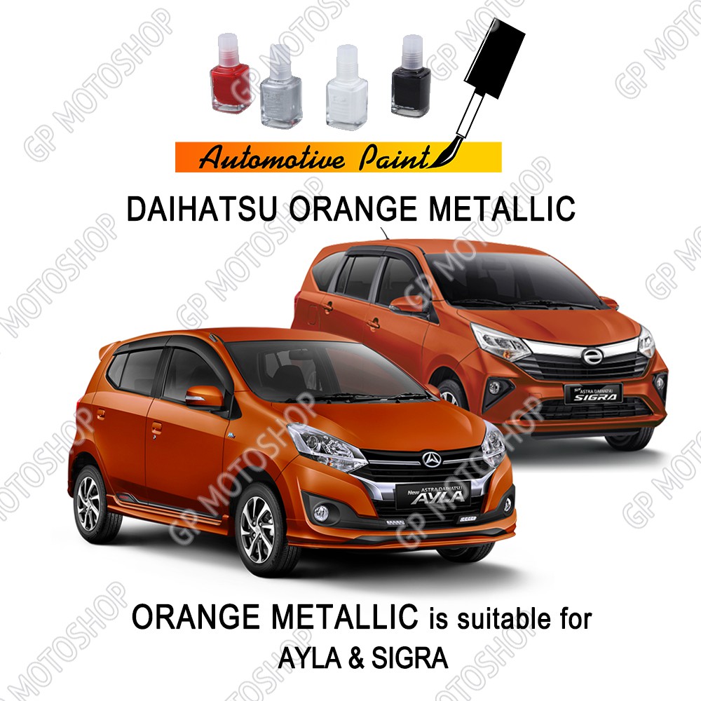 DAIHATSU ORANGE METALLIC CAT OLES PENGHILANG BARET MOBIL LECET ORANYE METALIK AYLA SIGRA