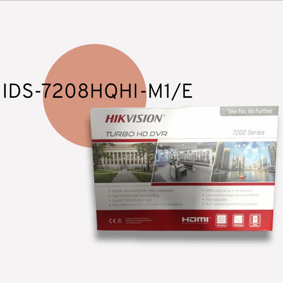 DVR Hikvision 8 Channel iDS 7208 HQHI-M1/E
