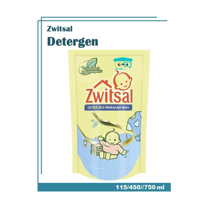 Zwitsal Deterjen Pakaian Bayi Fabric Detergent Laundry Softener 750 / 450 ml Baju Bayi Kain