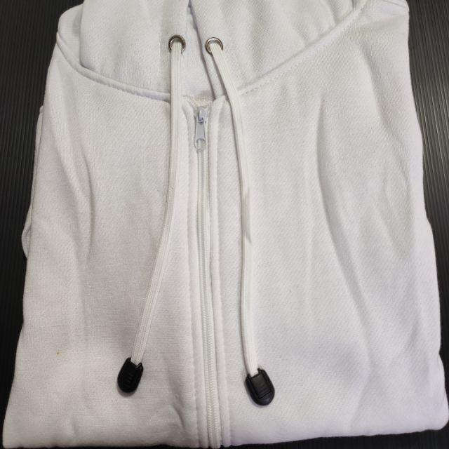 JAKET POLOS ROYAL HOODIE ZIPPER SIZE M-XXL FOTO KE 1 (PRIA & WANITA)-PUTIH