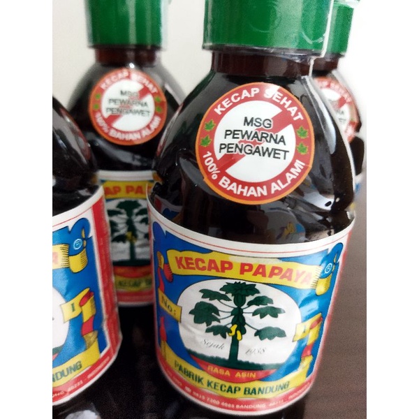 

ADY78 Kecap asin papaya botol plastik besar 600 ml