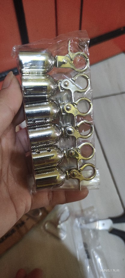 Lonceng Kait Nikel (kode: 035) ( Harga Untuk 12 Pcs )