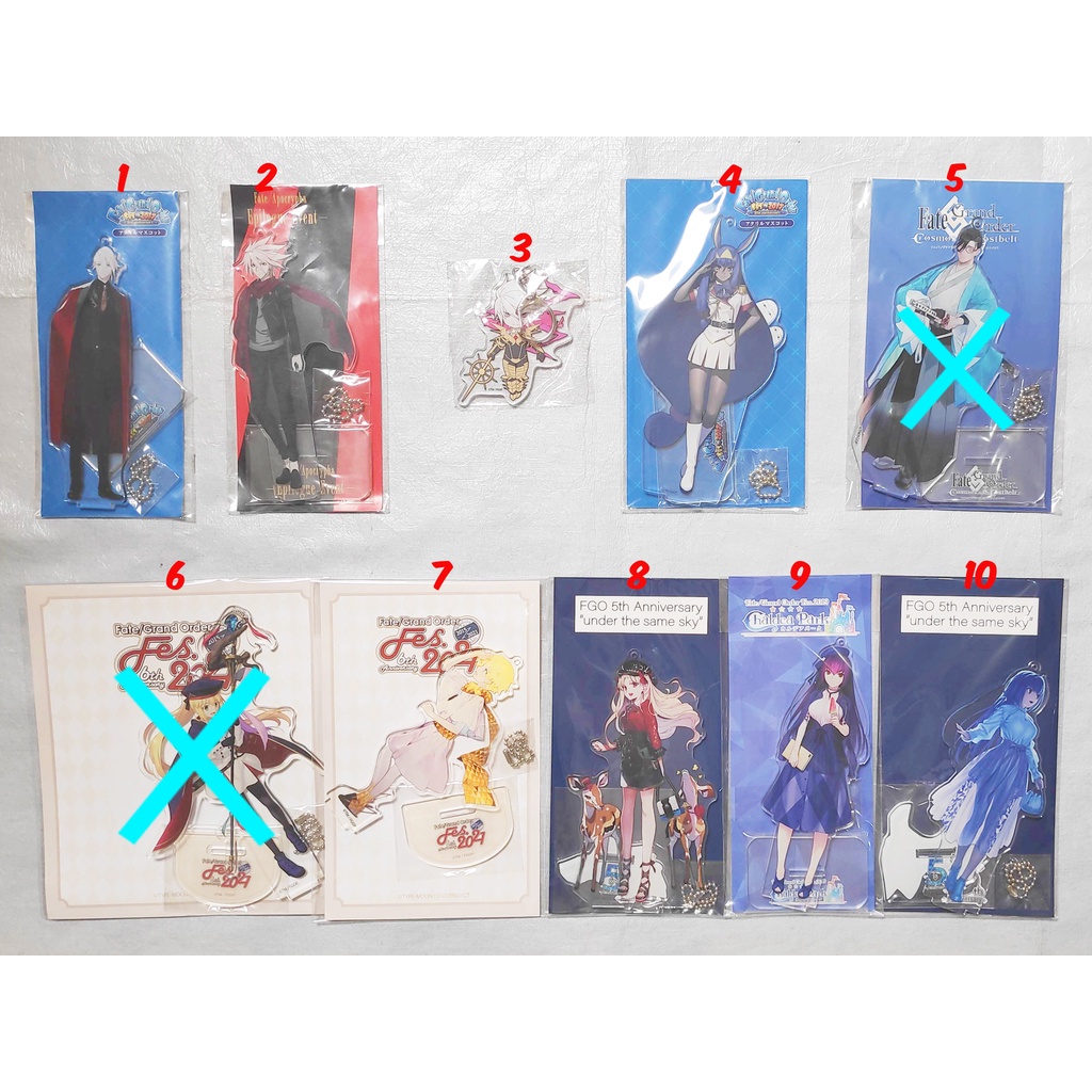 Fate Grand Order FGO Acrylic Stand Lancer Karna Ereshkigal Caster Nitocris Skadi Foreigner Voyager