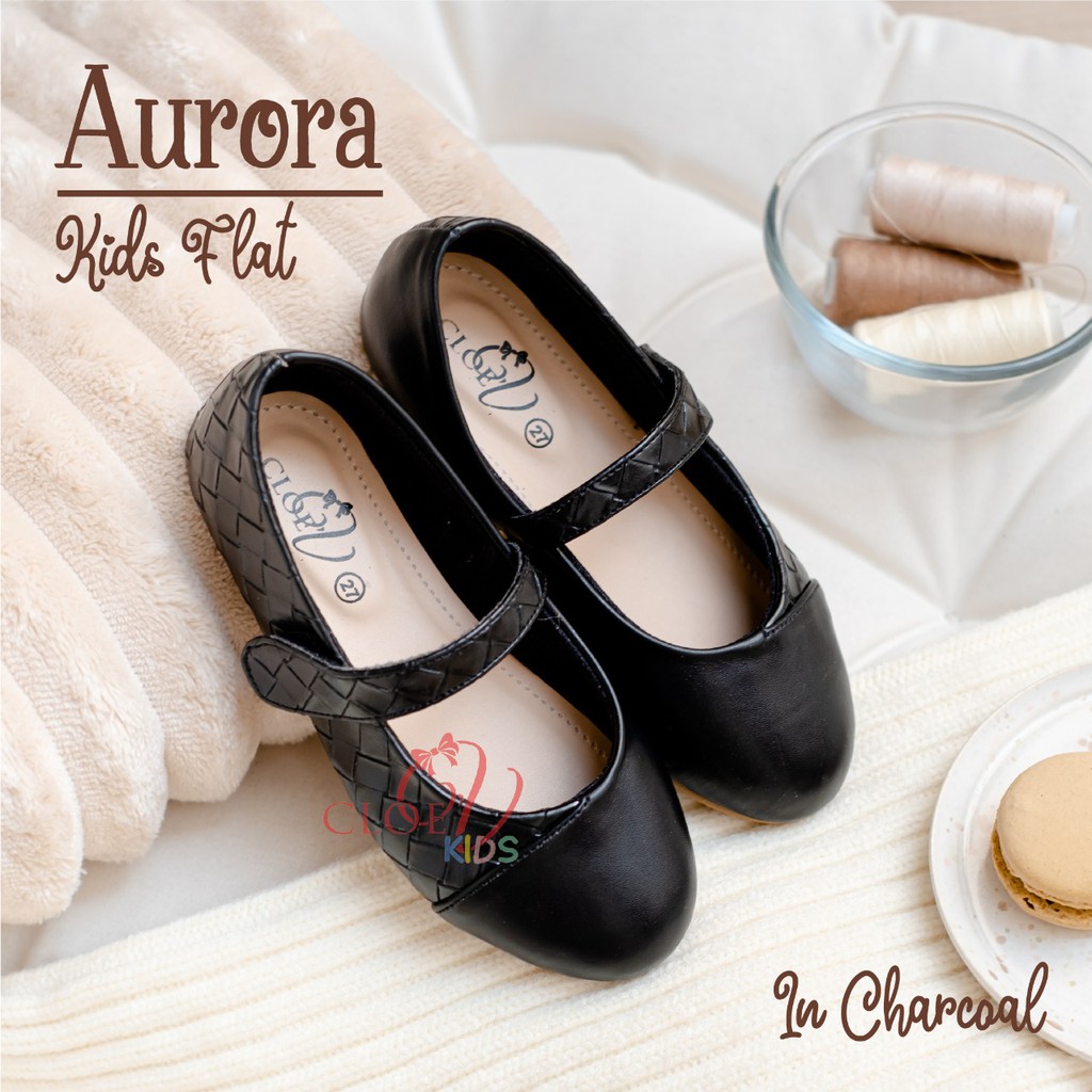 CLOEVKIDS - Aurora Size 22-35 Flatshoes Sepatu Pesta Ballet Anak Perempuan