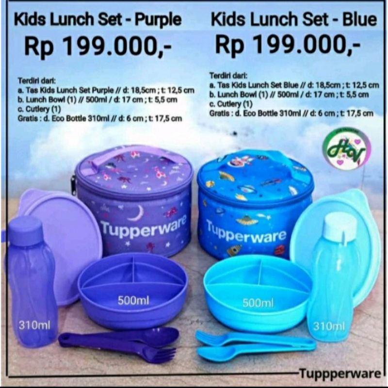 Set lunch tapperware