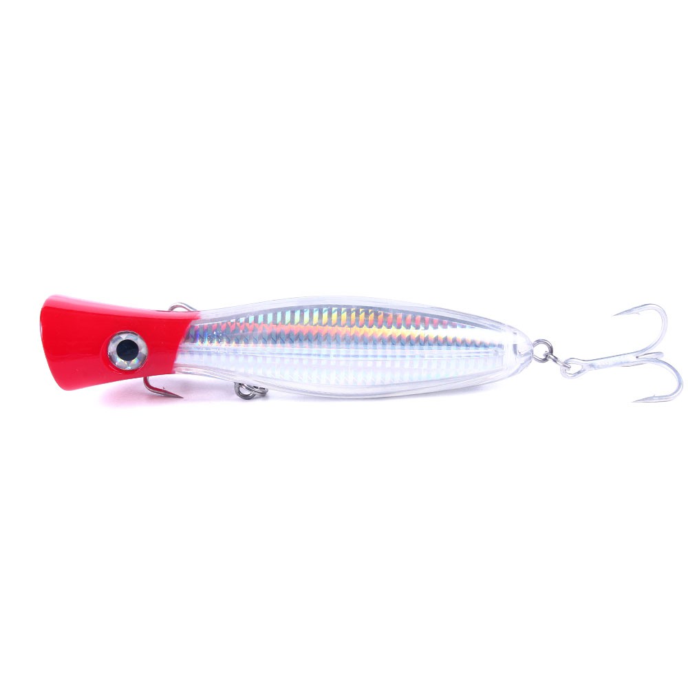 HENGJIA 1pcs 16.5cm 90g Big Popper Fishing lure Crankbait Umpan Pancing Artificial Wobblers ABS Hard Bait Pesca Bass Carp Pike Fishing Tackle