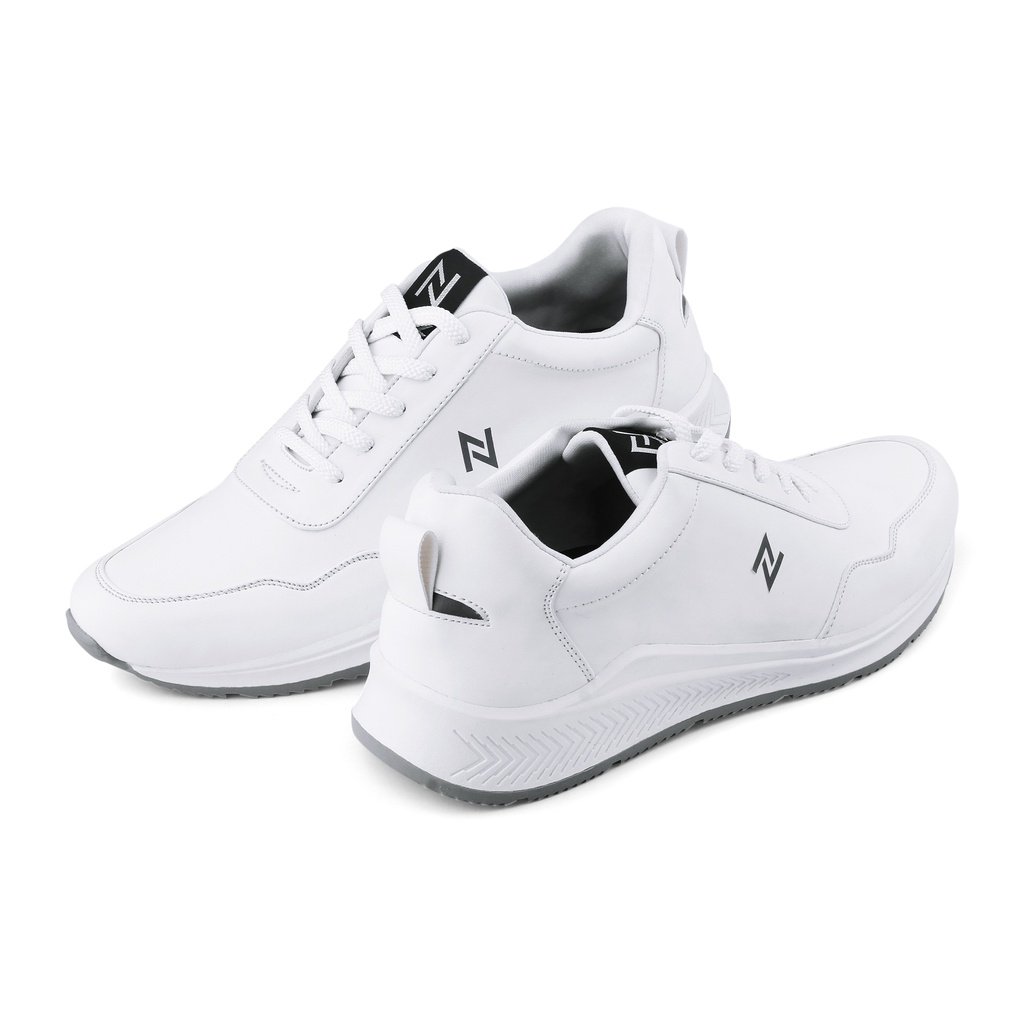 ELGIN WHITE (NAZ) - Sepatu Sneakers Pria Casual Sepatu Olahraga Running Sport Original