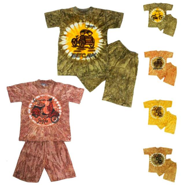 Setelan Kaos Anak Murah Usia 1,2,3,4,5,6,7,8,9,10 Tahun - Setelan Kaos Jogja Baju Wayang Anak