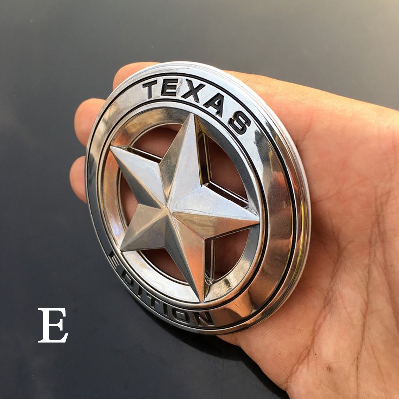 Stiker Emblem Model Texas A Star Edition Bahan Metal untuk Mobil Ford