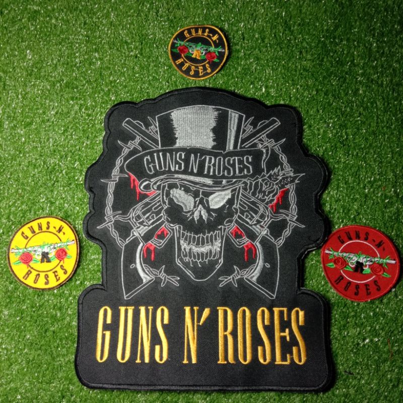 Backpatch Bordir Satu Set GNR isi 4/Emblem Logo GNR Lengkap Termurah