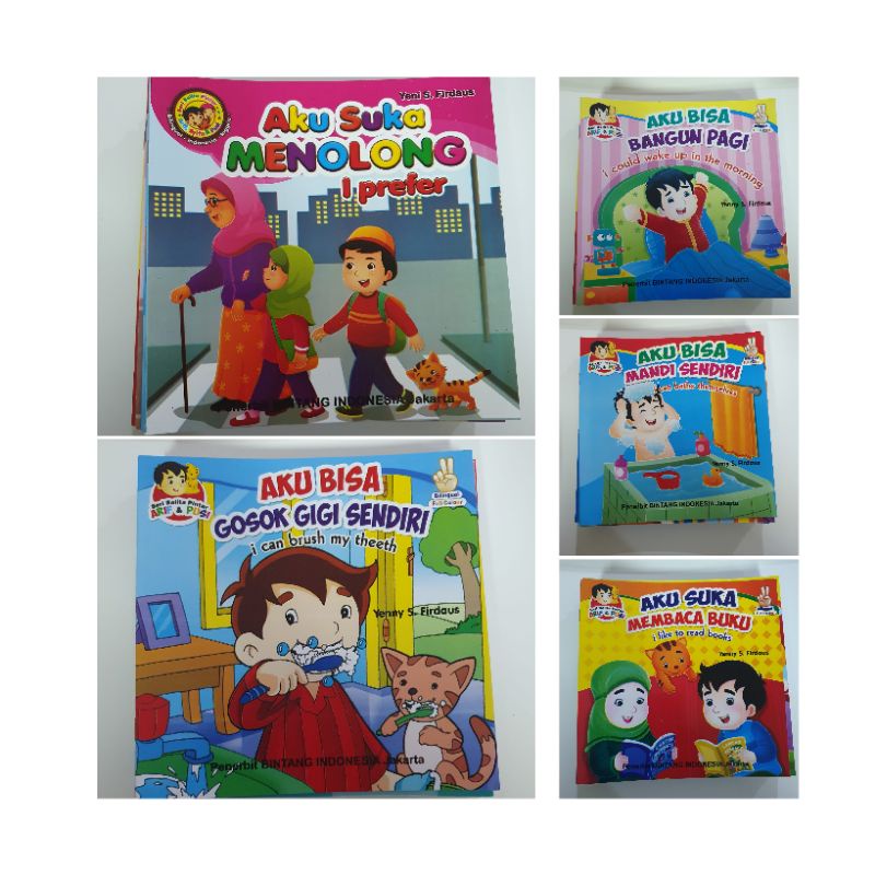 Buku Anak SERI BALAITA PINTAR (dua bahasa) paket 1pcs + 5 pcs