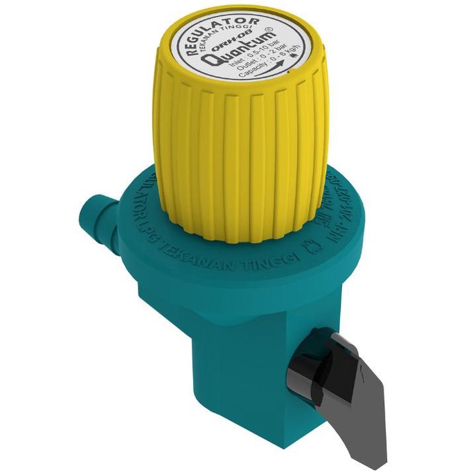 HARGA TERBAIK Regulator Gas LPG Tekanan Tinggi Tanpa Meter Quantum QRH 08 GB