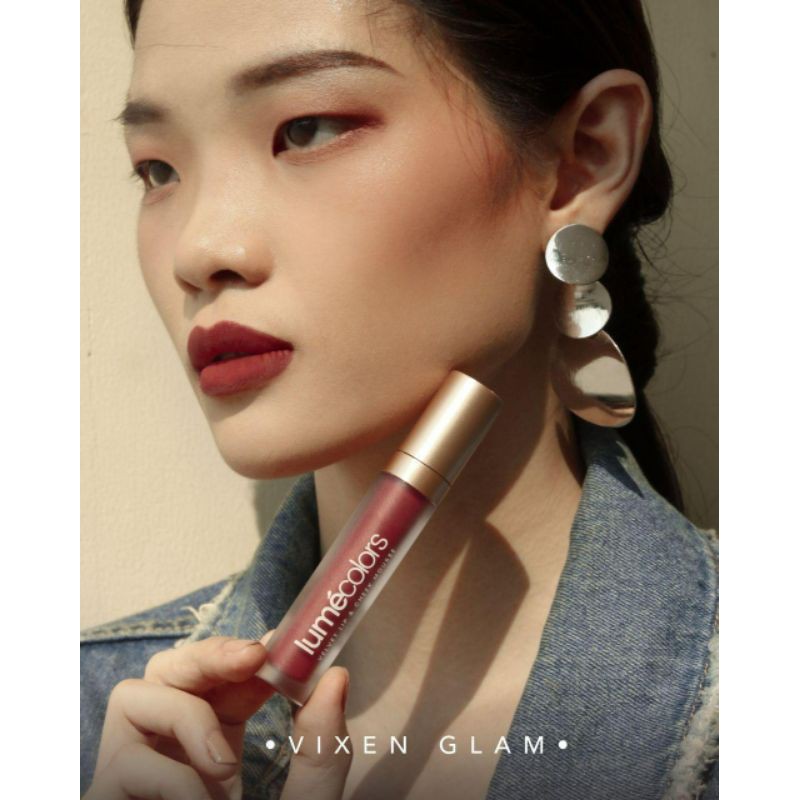 Lumecolors VIXEN GLAM VELVET LIP &amp; CHEEK MOUSSE 3 IN 1 by CHRISTINA LIE BPOM HALAL lipstick