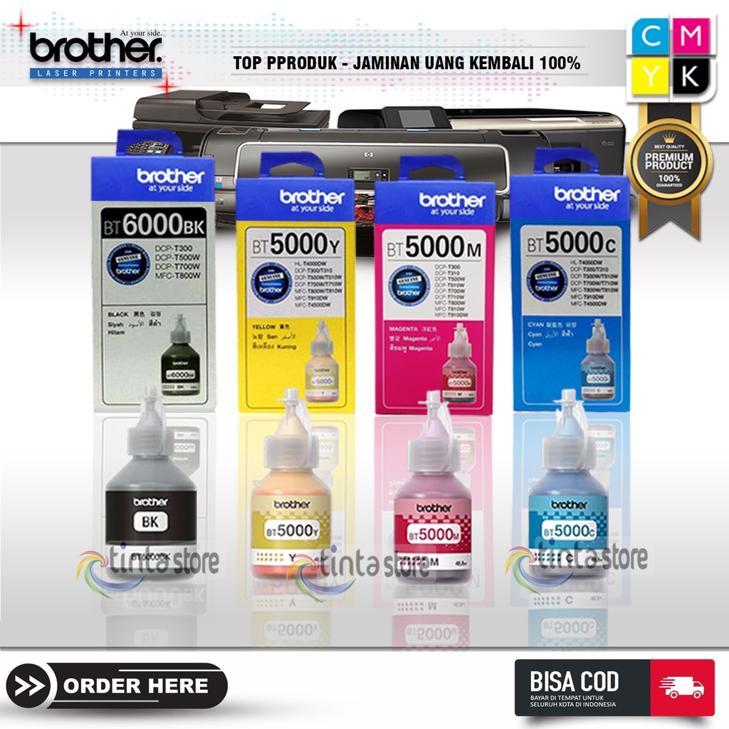 Tinta printer brother bt5000 bt6000 DCP T710W DCP T300 DCP-T310 T800W T810DW T910DW