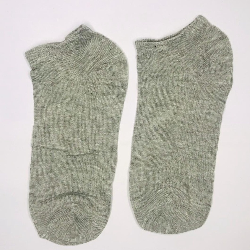⭐Gogoland⭐ Kaos Kaki Ankle Cute Kaos Kaki Pendek Polos dan Motif Semata Kaki Import Murah Motif Polos R108 R568 KK006-MOTIF 1 ABU