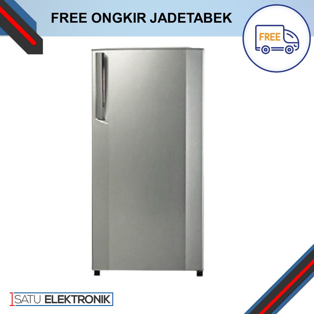 LG GN304SL Upright 6 Rak Freezer - Silver