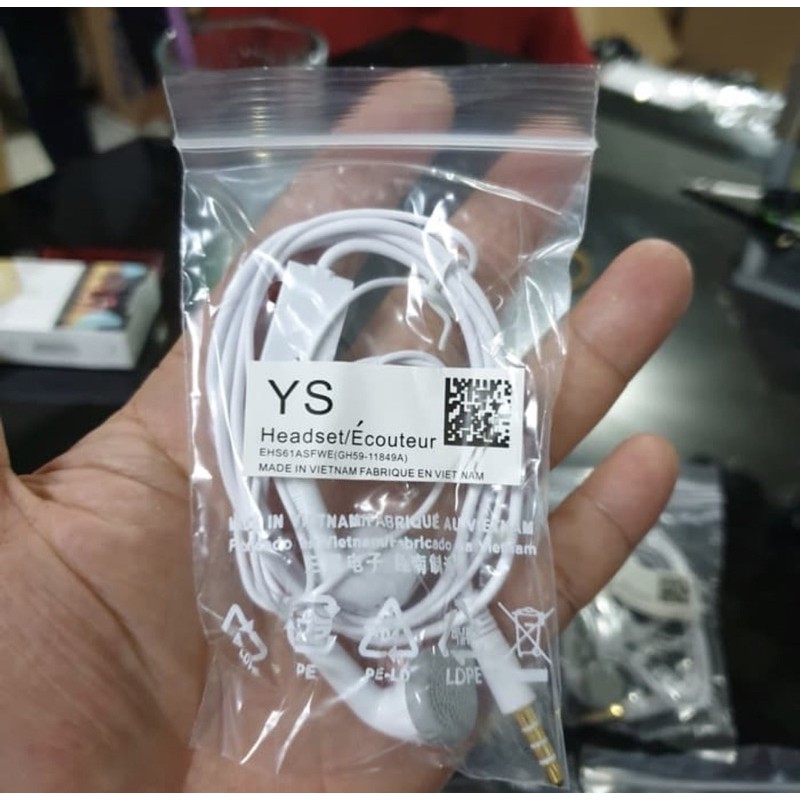 HEADSET MADE IN VIETNAM INDONESIA - HANDSFREE STEREO JACK 3.5MM