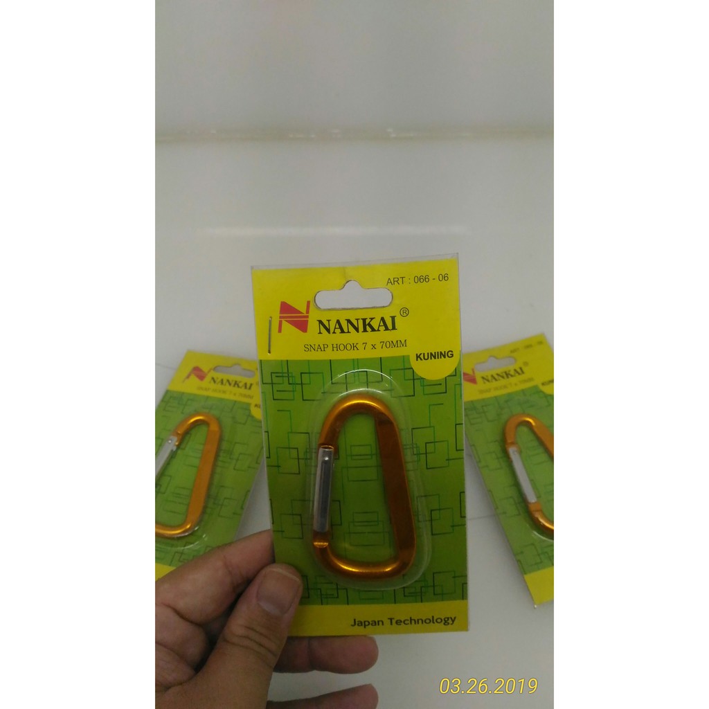 SNAP HOOK NANKAI 7x70 MERAH, KUNING, HIJAU, BIRU
