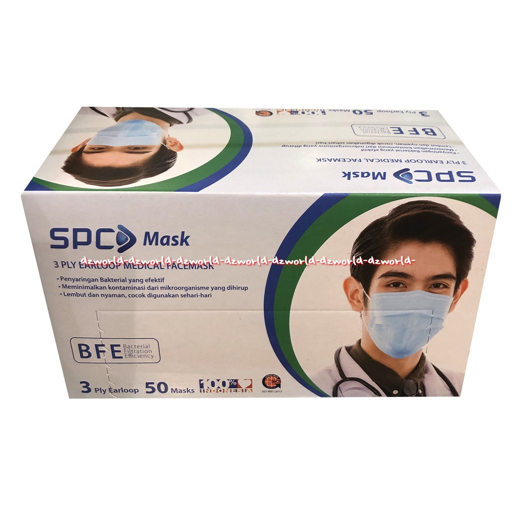 SPC Mask Earloop Medical Facemask Masker Medis 3Lapis 50Pcs