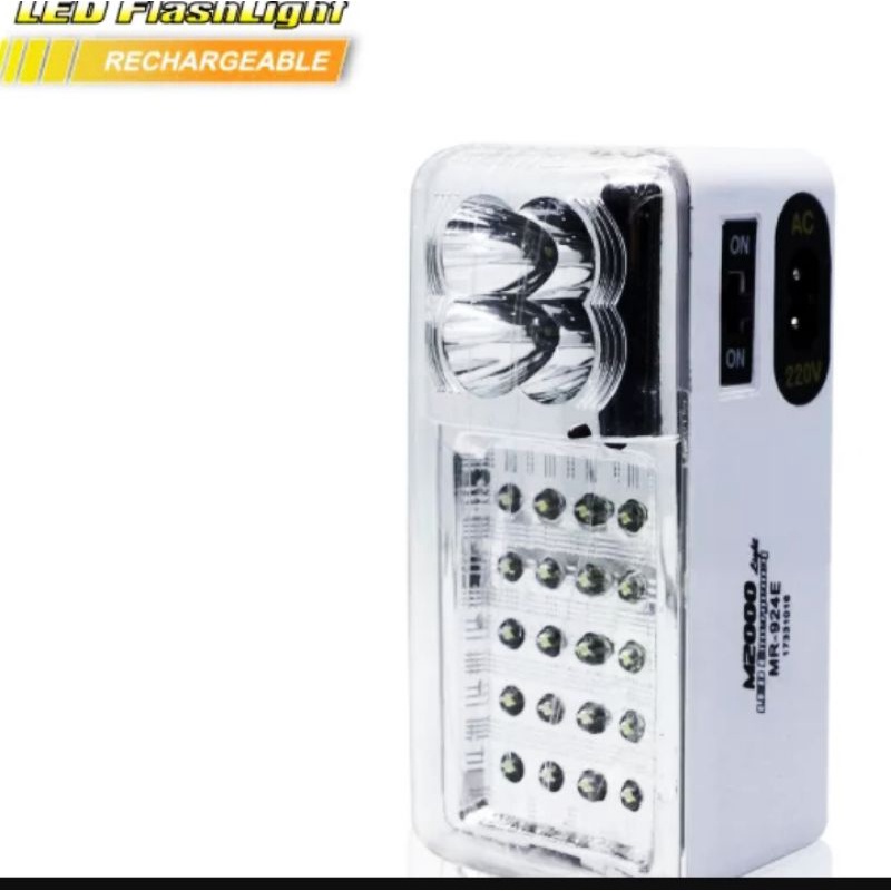 LAMPU SENTER EMERGENCY SUPER LED RECHARGEABLE