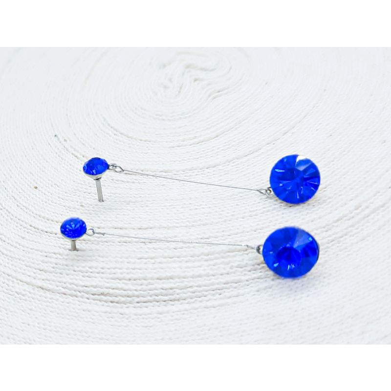 anting titanium import model tusuk panjang rumbai tidak karat