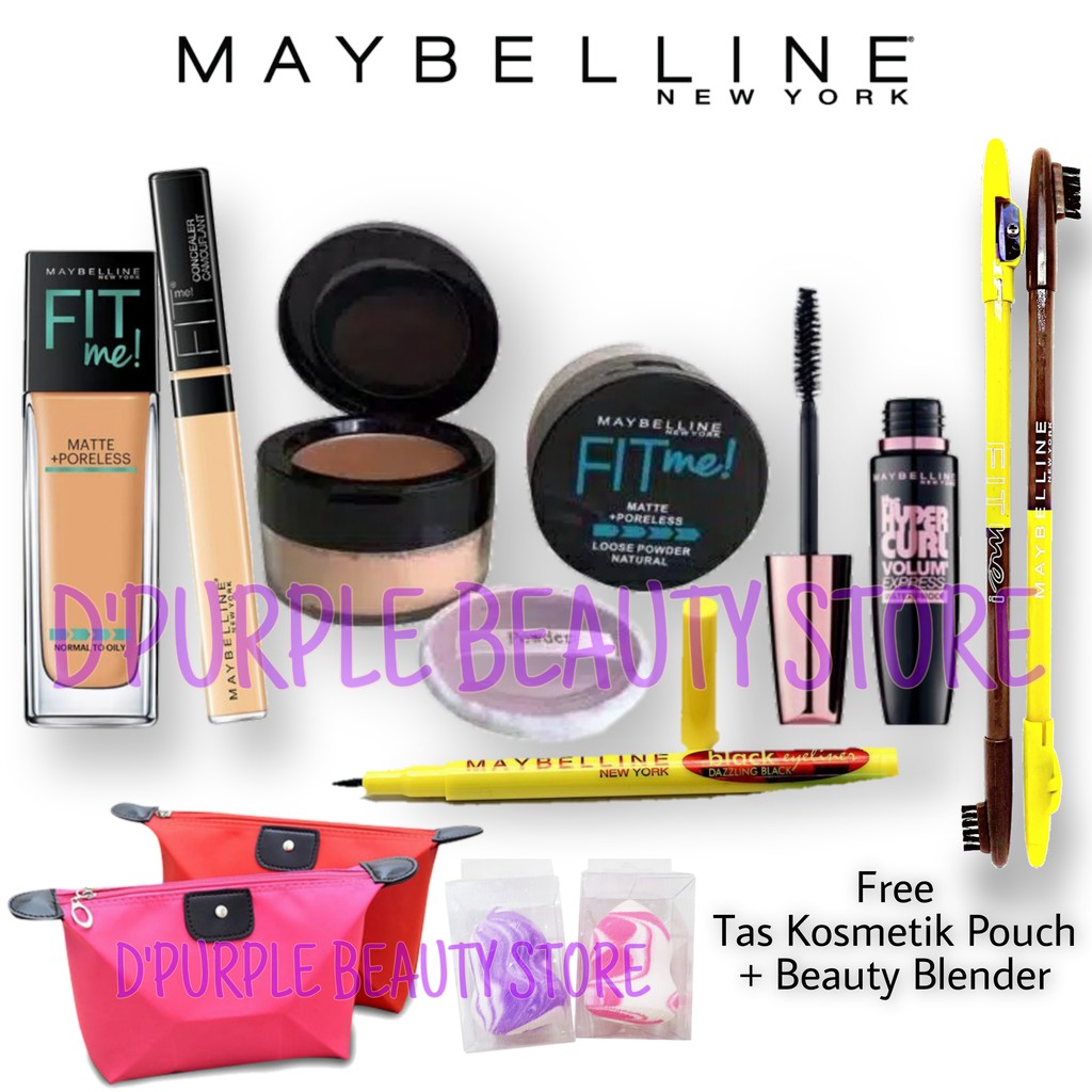 Paket Makeup Maybelline Super Lengkap 6 In 1 - Paket Kosmetik Maybelline Super Lengkap 6 In 1