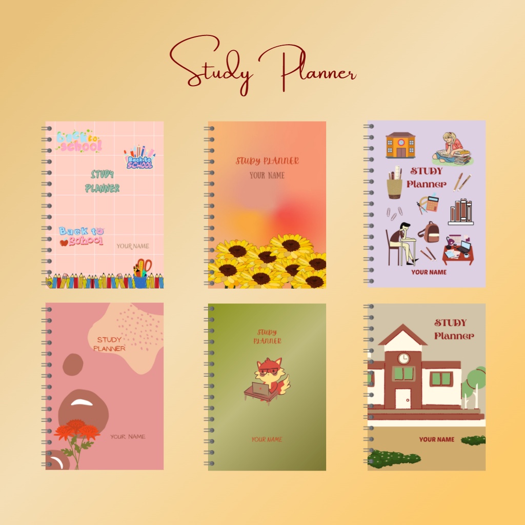 

Study Planner/ Student Planner Available Personalized Name