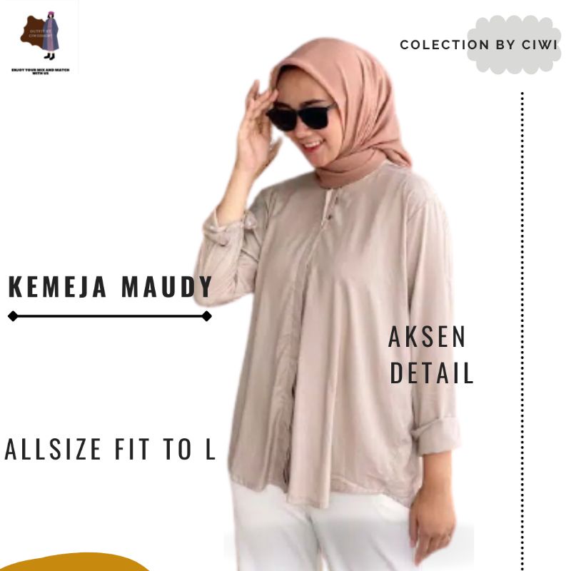 KEMEJA MAUDY SHIRT/KEMEJA POLOS WANITA/KEMEJA WNITA MURAH/KEMEJA CEWEK POLOS