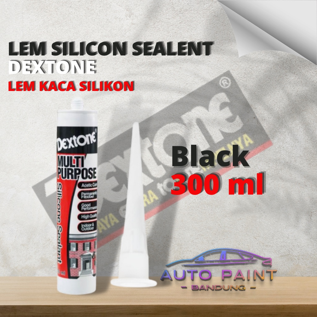 

LEM Siliconee Sealant DEXTONE Multi Purpose 300ml Sealer - BLACK