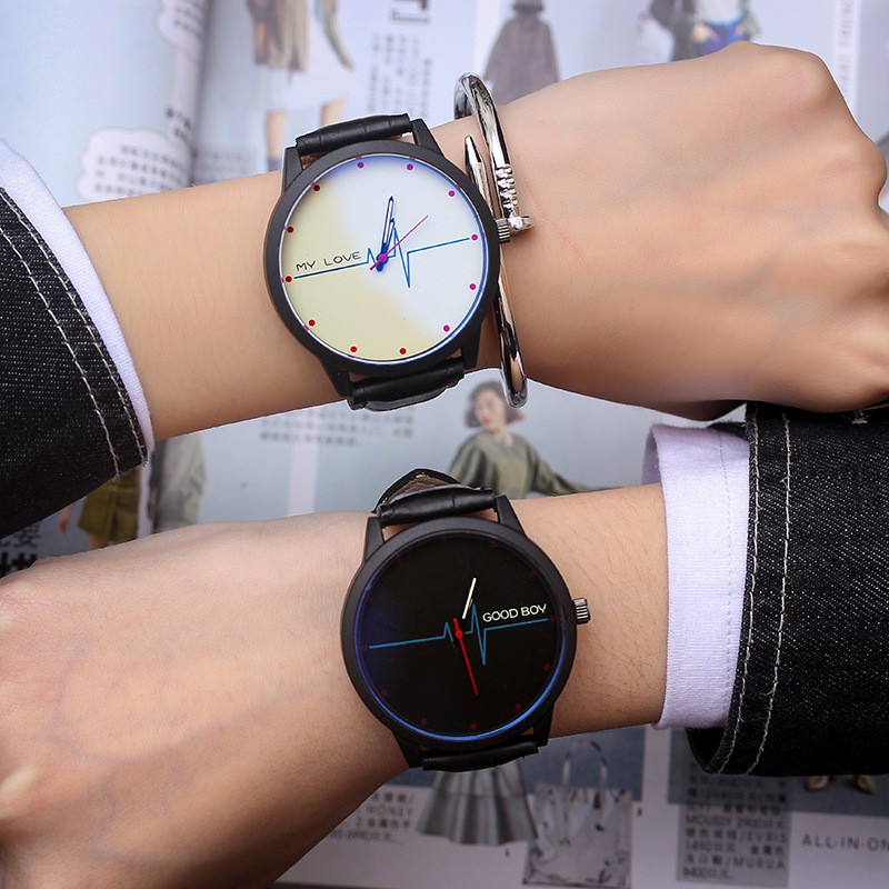 ✨READY✨ Jam Tangan Couple：Korean fashion simple couple watch retro watch women's watch