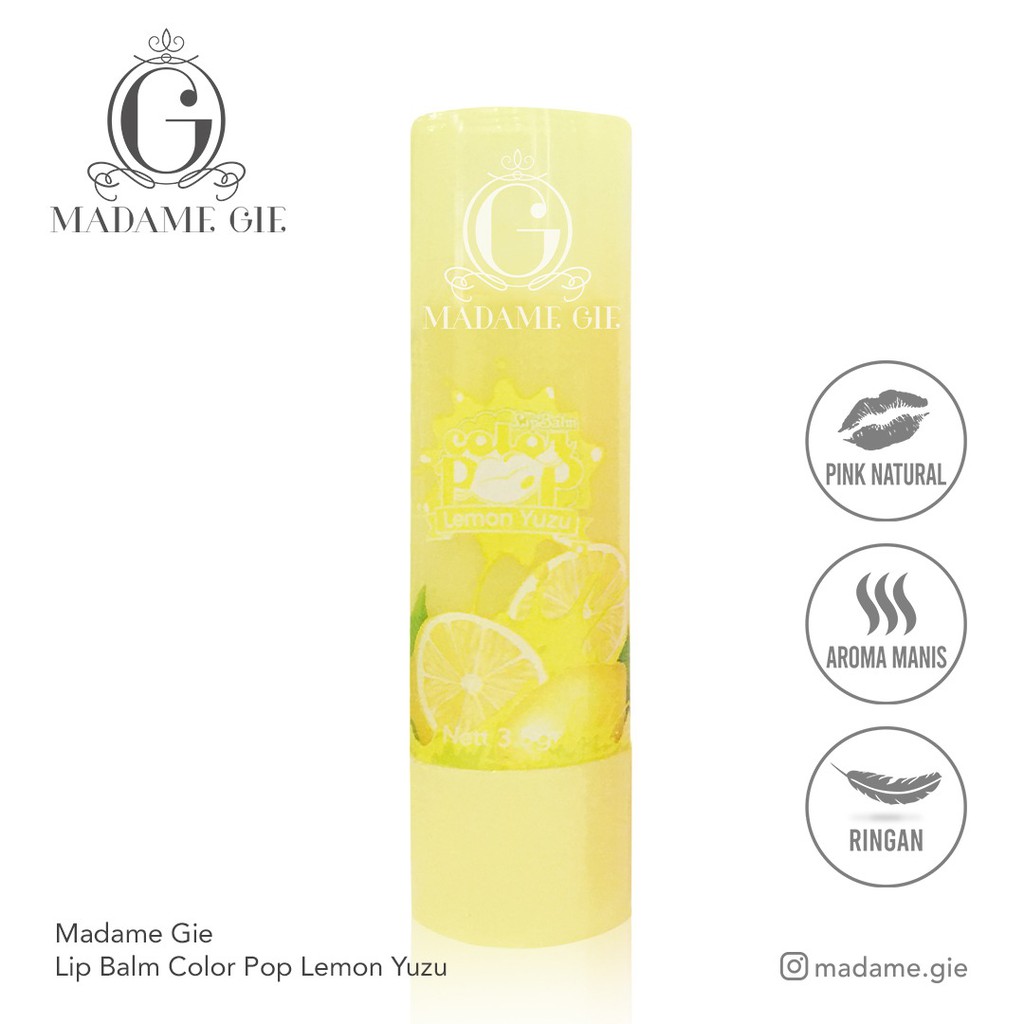 ★ BB ★ Madame Gie Color Pop Lip Balm Fruity New Edition