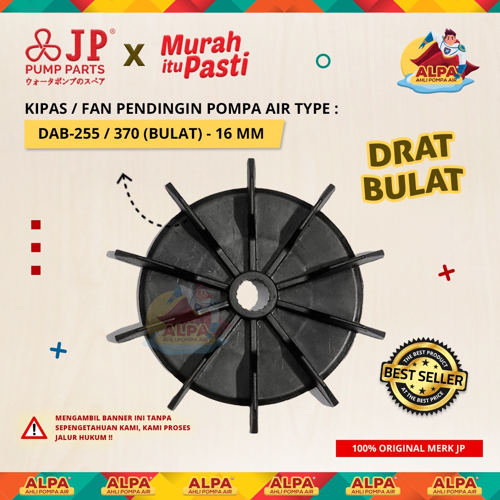 Jual Kipas Fan Cooler Pendingin Pompa Air Type Dab Drat