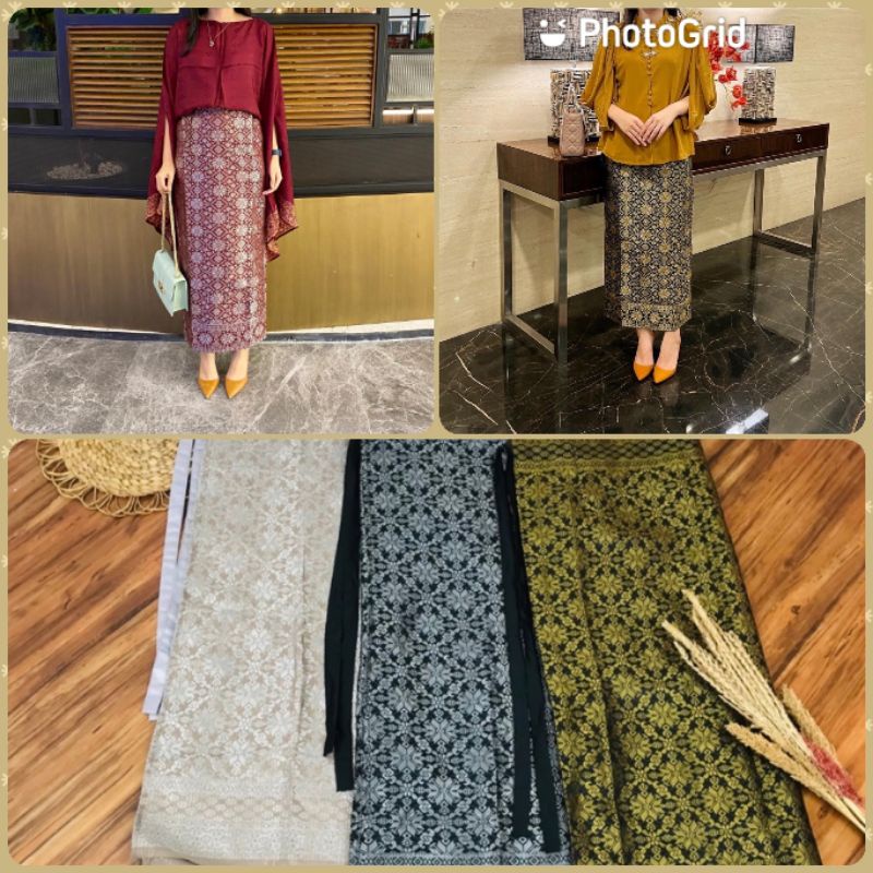 Bergaransi Rok Lilit Songket/Rok Lilit/Rok Lilit Instan Siap Pakai All Size Bisa Sampai Jumbo