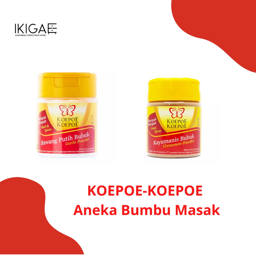 KOEPOE-KOEPOE BUMBU MASAKAN / ANEKA REMPAT KAYU MANIS / BAWANG PUTIH BUBUK DLL