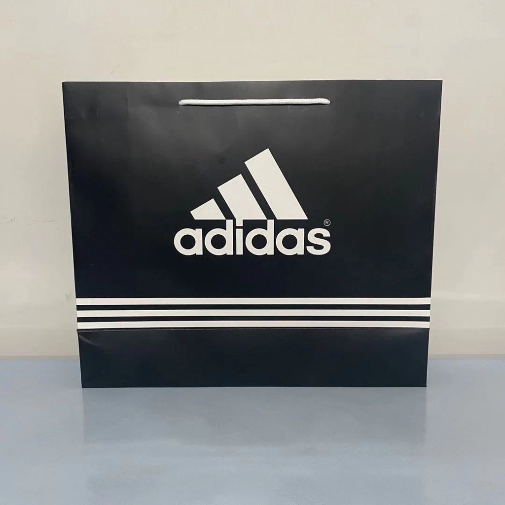 

T10 Adidas Adiwhite card Black Label cotton-padded coat bag black bag white label simple elegant mon