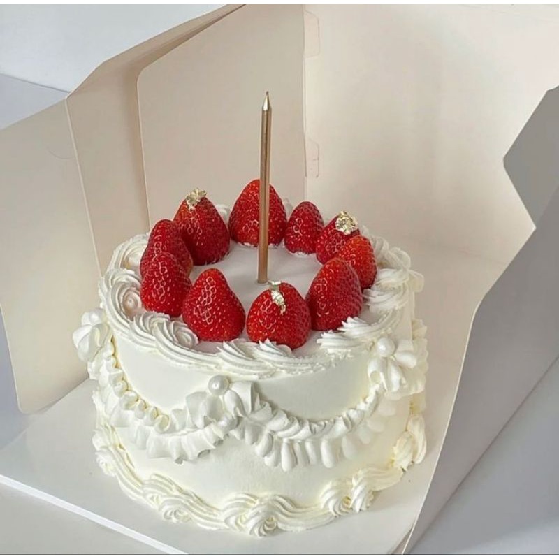 

Korean Cake Strawberry Shortcake Kue ulangtahun Korea Korean Strawberry Shortcake