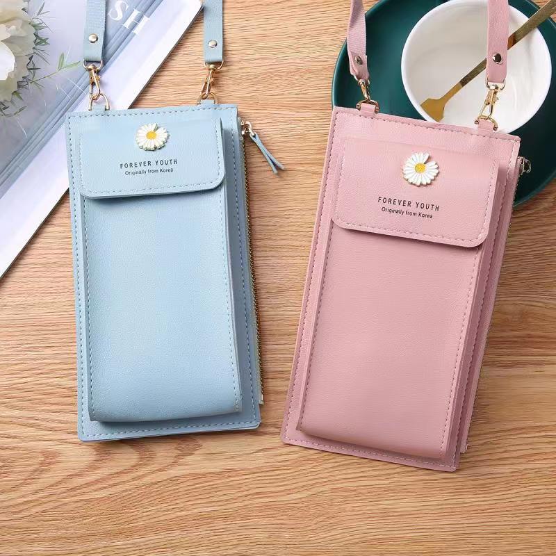 ( Fy ) Dompet Pocket Tempat Hp Wanita Dompet Multifungsi Tas Selempang Wanita Import Foreveryoung