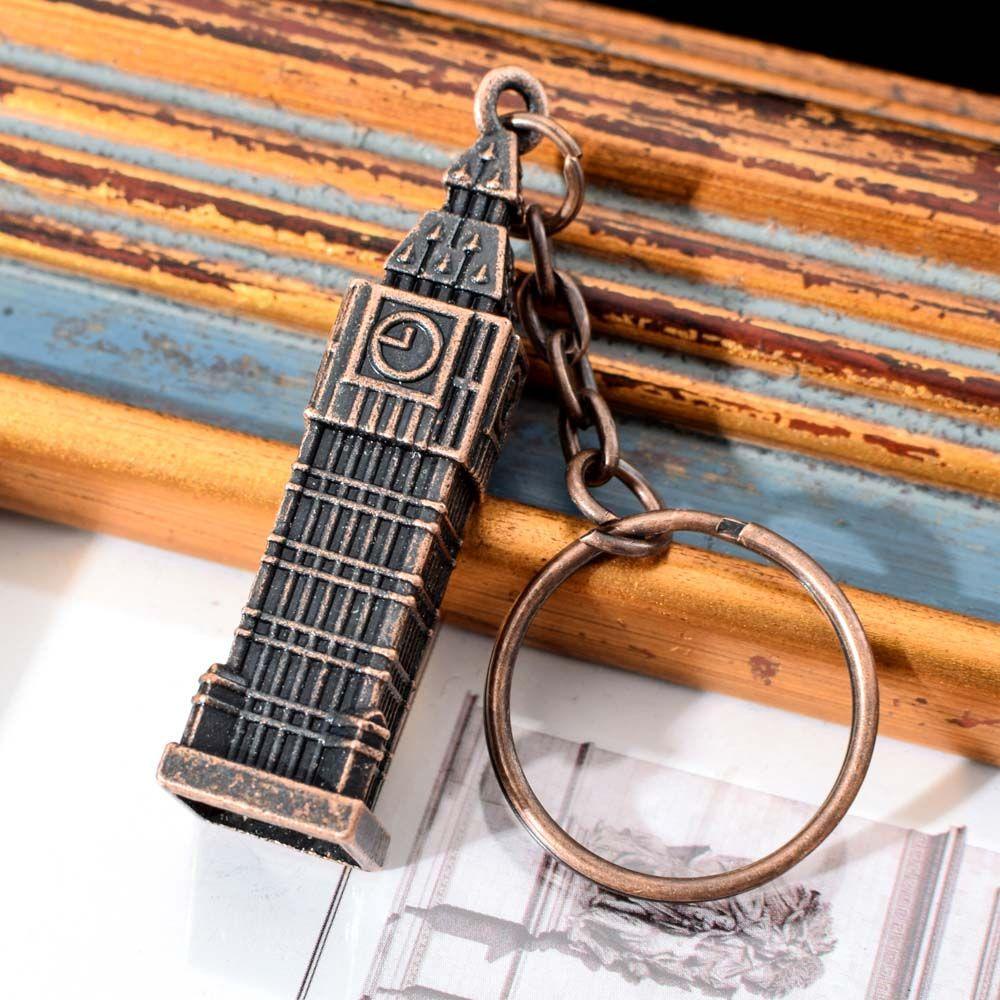 Quinton Gantungan Kunci Festival Fashion Big Ben Jam Pria London Unisex Key Holder