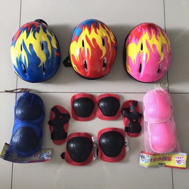 Helm sepeda helm sepatu  roda  scoter untuk anak  Shopee  