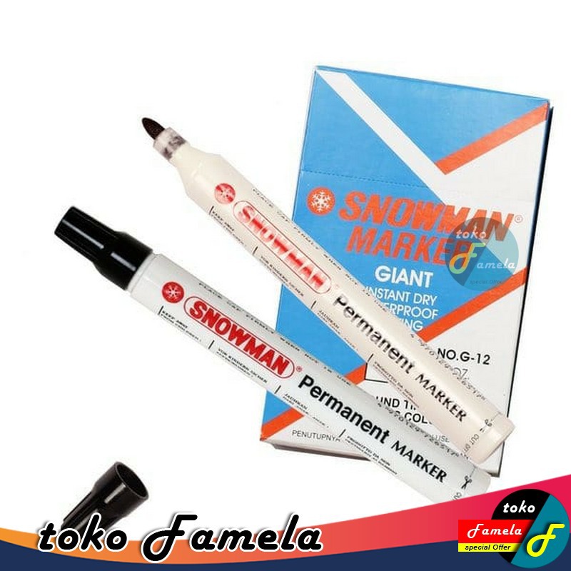 

Spidol Snowman Permanent G-12