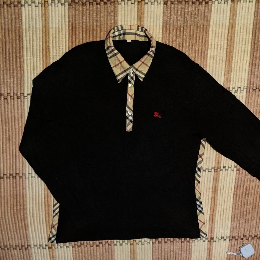 Kaos Polo BURBERRY LONDON Polo Shirt Wanita Original Second Preloved