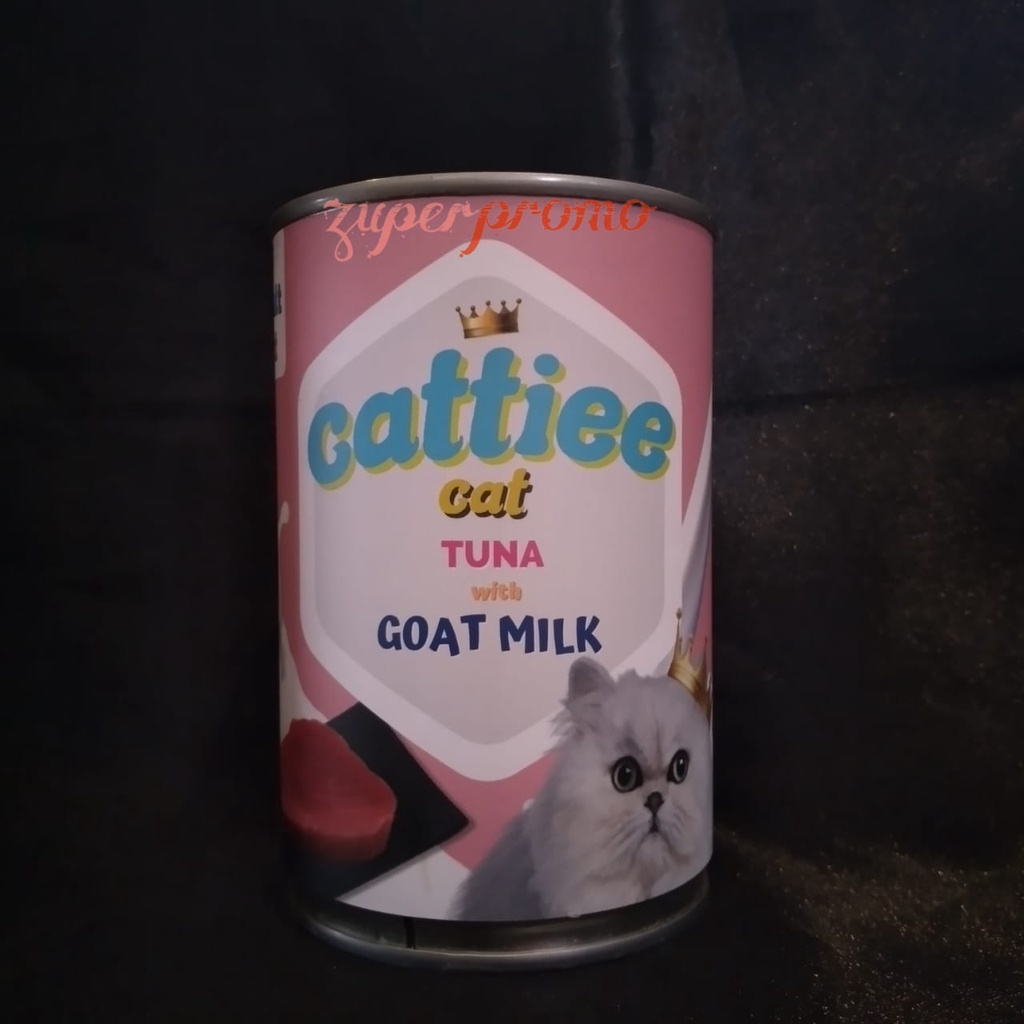 Cattiee Cat Can Adult Goat Milk 405gr / Makanan Basah Kucing Dewasa