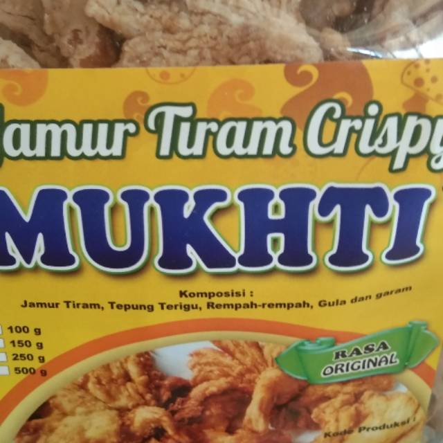 Jamur tiram crispy mukti 150g