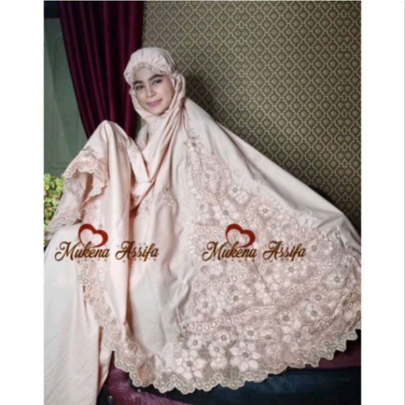 Mukena bordir pariaman warna coksu