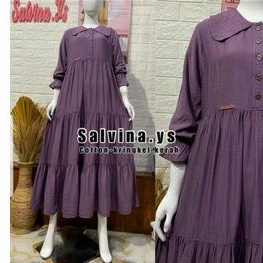 Baju Gamis Salvina Kerah Kringkel